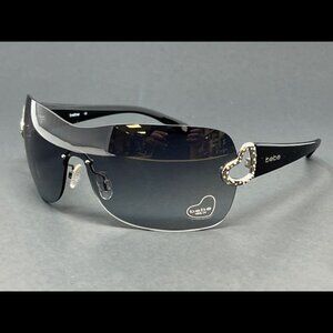 Bebe Affectionate BB7012-Jet 125mm Gray Lens Shield Women's Sunglasses